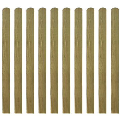 Imprägnierte Zaunlatten 10 Stk. Holz Kiefernholz Imprägniert Zaunlatte Holzzaun Gartenzaun Zaunbrett Zaunlatten… – Bild 3