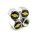 iDoood Gold Bowtie Logo Valve Stem Caps for Chevrolet Chevy(Set of 4)