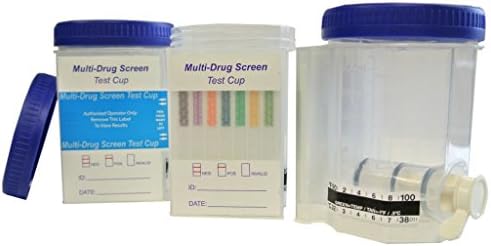 1 x 6 Panel Multi Drug Urine Test with Integrated Cup &amp; Temperature Strip - EXPIRE 07/01/17