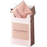 OrganiWipes - Organic Menstrual Cup Wipes 10pcs - Perfume-Free - Individually Wrapped - Organic Cotton - Biodegradable
