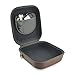 Geekria Shield Headphones Case Compatible with Sennheiser HD 550/505/599/598/560S/559/558/555/400 Pro, Replacement Hard Shell Travel Carrying Bag with Cable Storage (PU Brown)