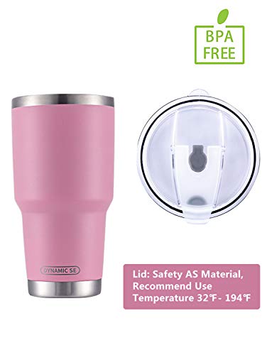 DYNAMIC SE 30oz Tumbler Double Wall Stainless Steel Vacuum Insulated Travel Mug with Splash-Proof Lid Metal Straw and Brush - Thumbnail 4