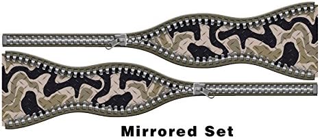 Zipper Illusion Side Wave Desert Camo by Artful Signs - 12"x 3"