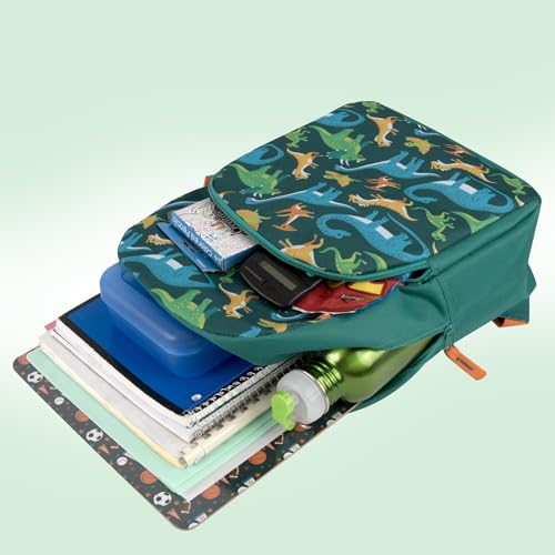 Trail maker 15 Inch Kids Backpacks for Boys & Girls | Preschool, Kindergarten, Elementary School Backpacks with Adjustable, Padded Straps (Prehistoric Pals)