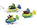 Ssym Fgzt Bath Bathtub Toys Cute Kids Bathing Bath Toy Pull and Go Animal Boats Swimming Toys for Kids Toddlers Animal Boys Girls 1 Year Old to 3 Year Old (Set of 3)