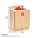 ECR4Kids Birch Pretend Play Kitchen Sink Playset for Daycare, Natural