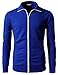 H2H Mens Active Slim Fit Track Jacket Zip-up Long Sleeve Training Basic Designed