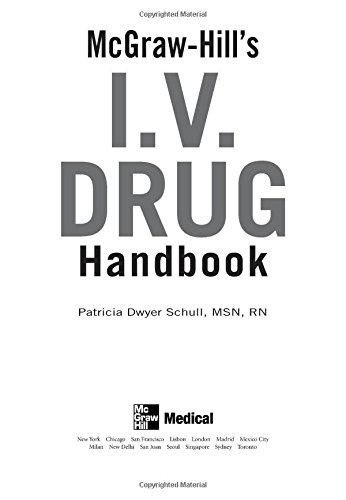 MCGRAW-HILL'S I.V. DRUG HANDBOOK