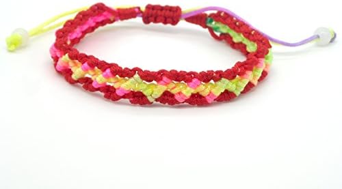 ZHI CHEN 3 Pcs Colourful Handmade Red String Bracelet Model 3- good for prosperity and success