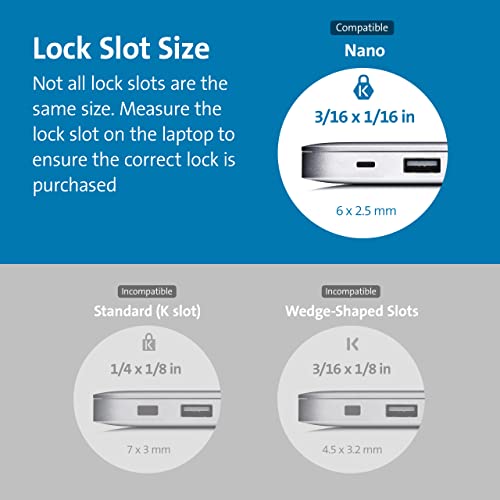 Kensington NanoSaver™ Combination Laptop Lock (Resettable), Computer