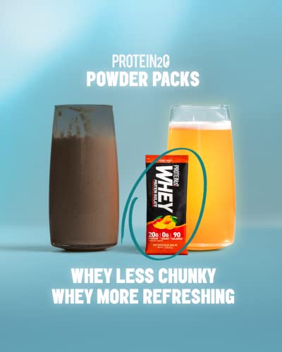 Protein2o Whey Protein Isolate Protein Powder, Orange Mango 20 Packs/1.13 Oz