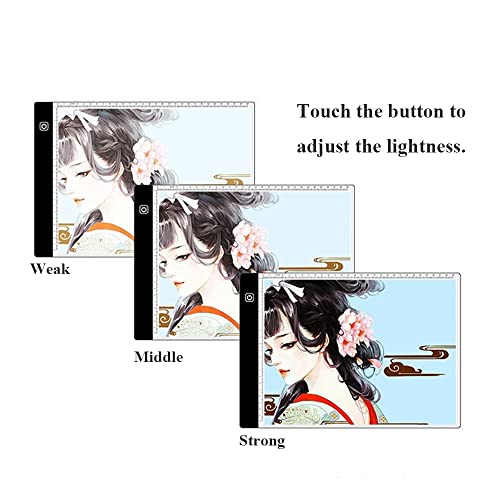 Poit A4 LED Light Mat Tracing Copier Tablet Lamp Box with Dimmable Brightness for Artist Drawing Drawing Anime Template and X-Ray Watching