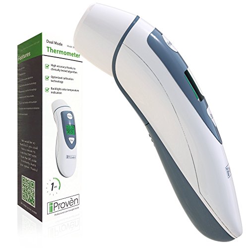 Medical Ear Thermometer with Forehead Function - iProven DMT-489 - Upgraded Infrared Lens Technology for Better Accuracy new