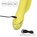 CalExotics California Dreaming Venice Vixen - Silicone Rabbit Vibrator - Waterproof Clitoral Sex Toys for Couples - 10 Vibration Function Massager - Yellow