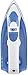 Utopia Home Steam Iron with Nonstick Soleplate - Light Weight - Powerful Steam Output - Dry Iron Function - White/Blue 1200 Watt