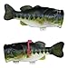 Rivers Edge Products Largemouth Bass Fish Mailbox for Outside of Residential Home, Rural Mailbox Constructed of Metal with a Plastic Overmold, UV Resistant, Includes Tamper Resistant Mounting Hardware