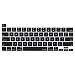 MOSISO Keyboard Cover Compatible with MacBook Pro 16 inch 2019 Release A2141 with Touch Bar & Touch ID & Retina Display, Waterproof Dust-Proof Protective Silicone Skin, Black