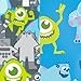 Bumkins Disney Baby Waterproof SuperBib 2 Pack, Monsters Inc. (Gray/Blue) (6-24 Months)