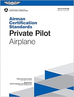 Private Pilot Airman Certification Standards Airplane Faa