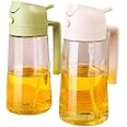 YNAUFFFC oil dispenser for kitchen olive oil dispenser bottle Premium 2-in-1 Oil Sprayer & Dispenser Bottle for Kitchen - 600