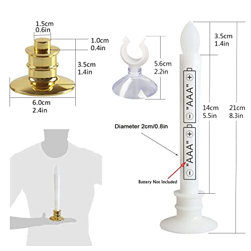 Window Candles with Remote Timers 10PCS Battery Operated Flickering
