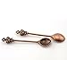 Housweety 20pcs Copper Tone Crown Spoon Tableware Charm Pendants 5.9x1.2cm(2 3/8