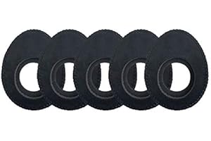 OPENMOON Oval Large Viewfinder Eyecushion for Alexa Mini Amira Cameras (Ultrasuede /5packs) (Black)