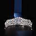 Princess Crown - Tiaras and Crowns for Girls - bridal crowns for wedding - Gift Topper for Loved One, Bridal, Birthday, Party, Prom (Silver Crown)