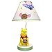 Disney Winnie The Peeking Pooh Lamp Base and Shade, Yellow/Red/Sage/Blue