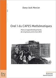 Oral 1 CAPES mathématiques