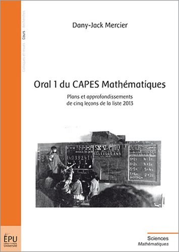 Oral 1 CAPES mathématiques