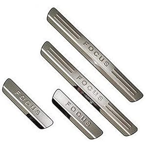 4Pcs Auto Roestvrij Staal Instaplijsten Kick Platen, voor Ford Focus 2009-2011 Protector Plaat Pedaal Buitenste Platen…