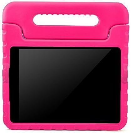 ANMANI New iPad 9.7 Inch 2017 / iPad Air 2 / iPad Air Kids Case - Kids Friendly Super Protective Shock Proof Convertible with Handle Stand Case for Apple New iPad 9.7 2017, iPad Air 2, iPad Air, Rose