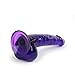 Perfect Purple Realistic Dildo By Healthy Vibes - Lifelike Look and Feel Sex Toy for Women - Slim for Anal