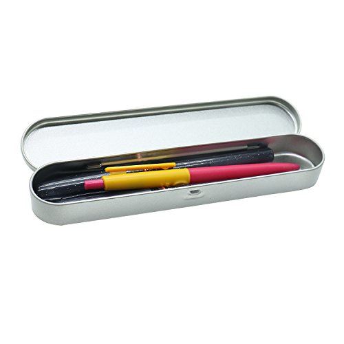Rocinha 4PCS Metal Pencil Box Crystal StylusTouch Pen GiftTin Box Packaging Business Pen Box - Thumbnail 6