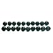 Screw On Furniture Glide Leveling Foot Adjuster for Furniture Legs 6mmx18mmx15mm 20 Pcs