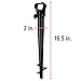 Sol Coastal Plastic Beach Umbrella Sand Anchor, Rust-Free and Sized for Thin Umbrellas (Black)