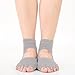 Devlin 5 Pairs Toe Yoga Pilates Socks Barre Sock Non Slip Skid with Grip for Women Men