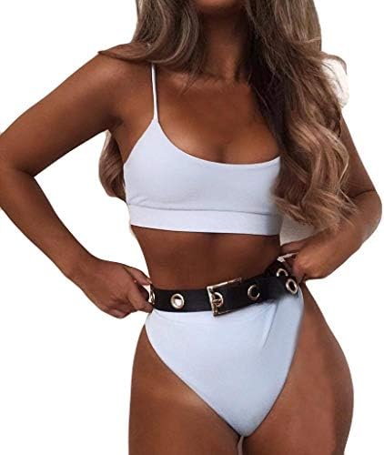 Wintialy 2019 Women Pure Color Fashion Push-Up Padded Bra Beach Bikini Set Swimsuit Swimwear