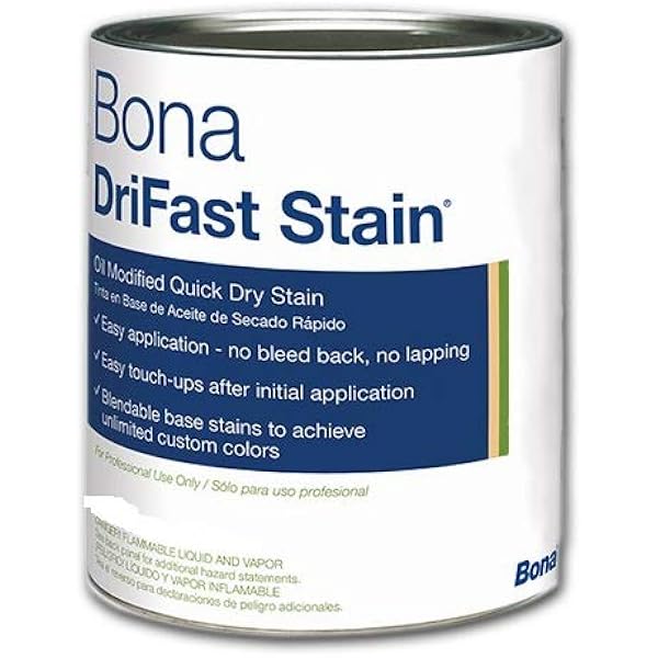 Bona Drifast Premium Quality Oil Modified Quick Dry Stain The Essentials Collection For Interior Hardwood Floor Brak Qt Amazon Com