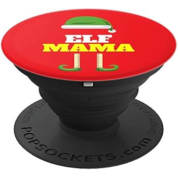 Elf Mama | Mom Stocking Stuffer | Christmas Elf Mama PopSockets Grip and Stand for Phones and Tablets