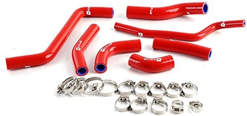 Silicone Radiator Coolant Hoses Kit For Kawasaki KXF 450 KX450F 2009-2014 Red
