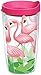 Tervis Flamingos Tumbler with Wrap and Fuchsia Lid 16oz, Clear