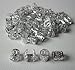 Dread Lock Dreadlocks Braiding Beads SILVER Metal Cuffs Hair Accesories Decoration Filigree Tube 6mm 12pcs Pack