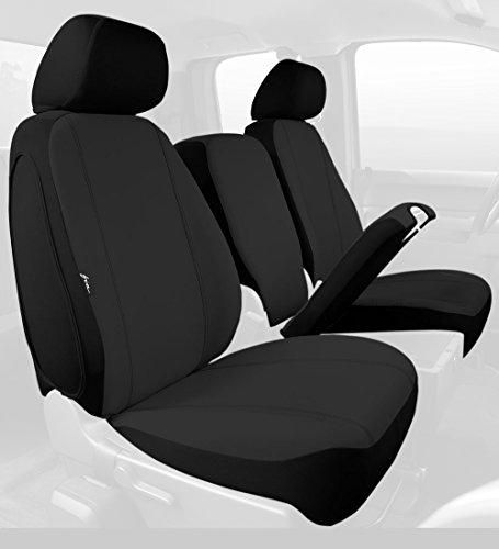 Fia SP88-30 BLACK Custom Fit Front Seat Cover Split Seat 40/20/40 - Poly-Cotton, (Black)