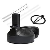MORLA Straw Lid for Hydro Flask Wide Mouth Water Bottle. (Black)