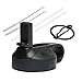 MORLA Straw Lid for Hydro Flask Wide Mouth Water Bottle. (Black)