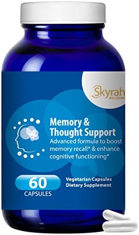 Memory &amp; Thought Support - Cognitive Nutrition &amp; Mental Performance Enhancer - w/ Ginkgo Biloba, Asian Ginseng, Gotu Kola, Vitamins B12 &amp; E - 60 Day Supply