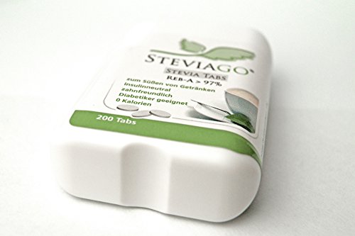 STEVIAGO Stevia Tabs (Reb-A 97%) im praktischen Tabspender (200 Tabs) – Bild 3