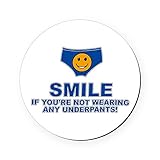 Round Coaster (Set of 4) Smile If Not Wearing